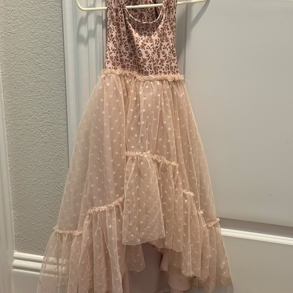 Joyfolie Pink Floral Kids Formal Dress